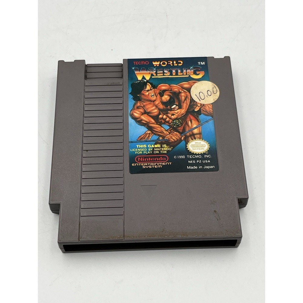 Tecmo World Wrestling Nintendo Entertainment System NES TESTED and AUTHENTIC